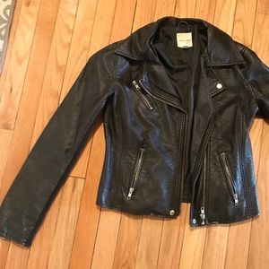 Silence and Noise Vegan Leather Moto Jacket